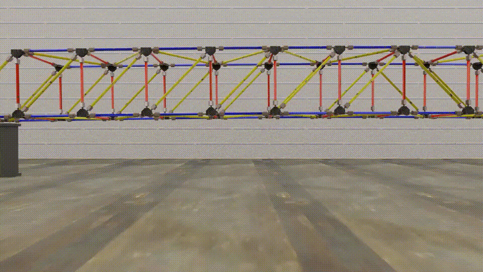 Synthetic truss vibration measurement example
